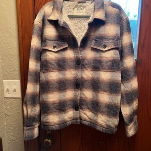 Dylan Womens Plaid Jacket/Shirt -XL